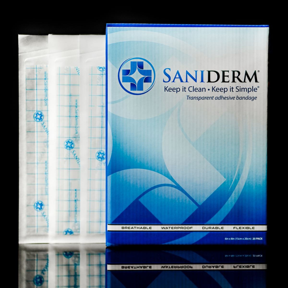 Original Tattoo Bandage 25 Pack Medium 6 In X 8 In Saniderm original-tattoo-bandage-25-pack-medium-6-in-x-8-in-saniderm